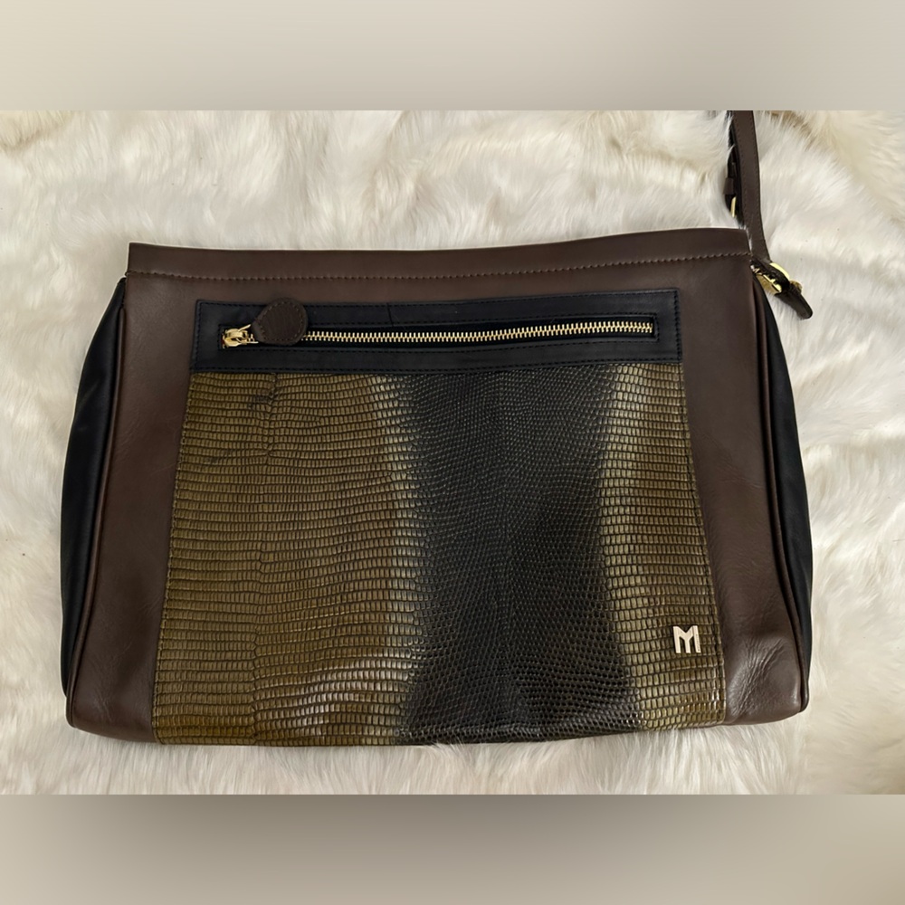 My Suelly large leather clutch/pouch
